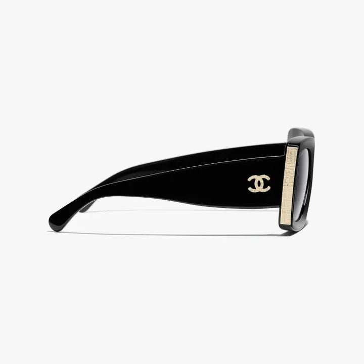 CHANEL OVERSIZED RECTANGLE SUNGLASSES