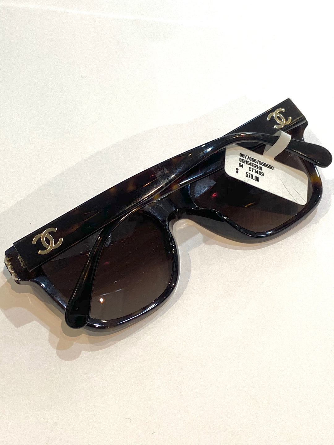 CHANEL CC POLARIZED SUNGLASSES BROWN TORTOISE