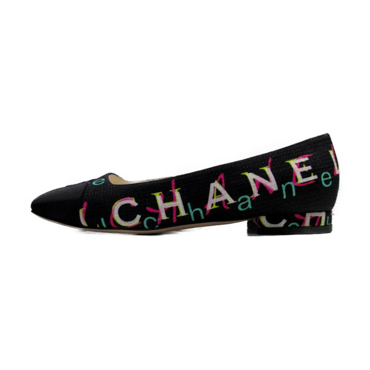 CHANEL MULTICOLOR PRINT PUMPS