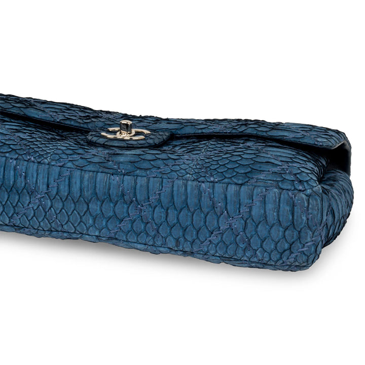 CHANEL ULTRA STITCH PYTHON FLAP SHOULDER BAG-HS