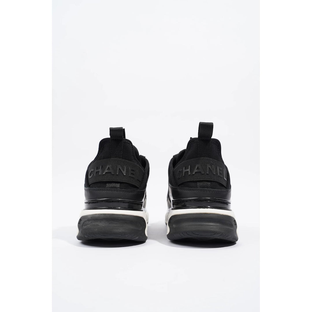 CHANEL QUILTED CC TRAINER SNEAKERS