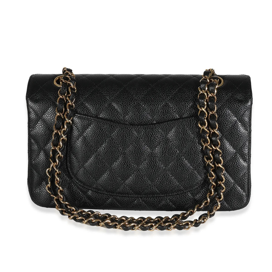 CHANEL CAVIAR QUILTED MEDIUM CLASSIC DOUBLE FLAP BAG