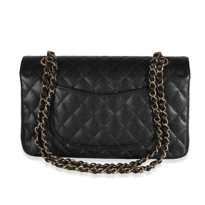 CHANEL CAVIAR QUILTED MEDIUM CLASSIC DOUBLE FLAP BAG