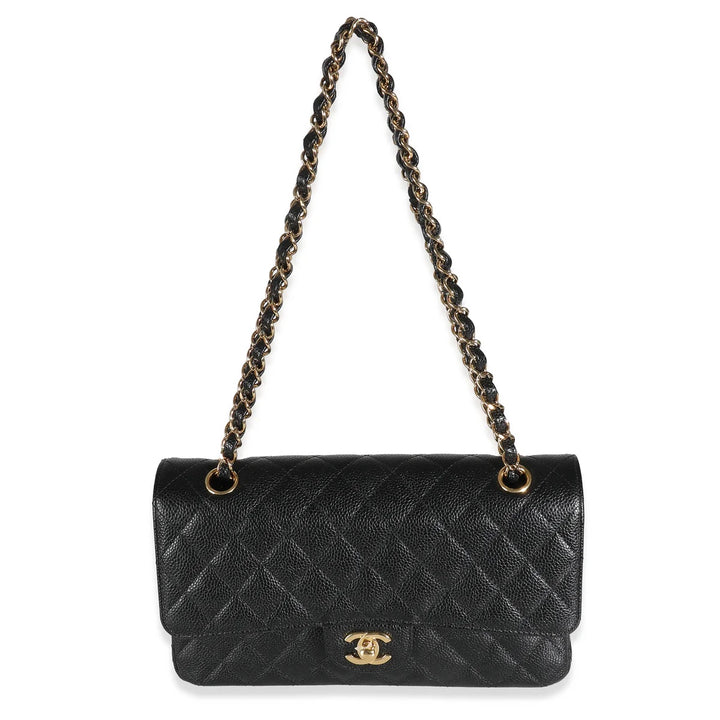 CHANEL CAVIAR QUILTED MEDIUM CLASSIC DOUBLE FLAP BAG
