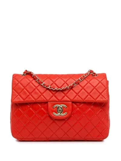 CHANEL QUILTED LAMBSKIN JUMBO CLASSIC SINGLE FLAP BAG
