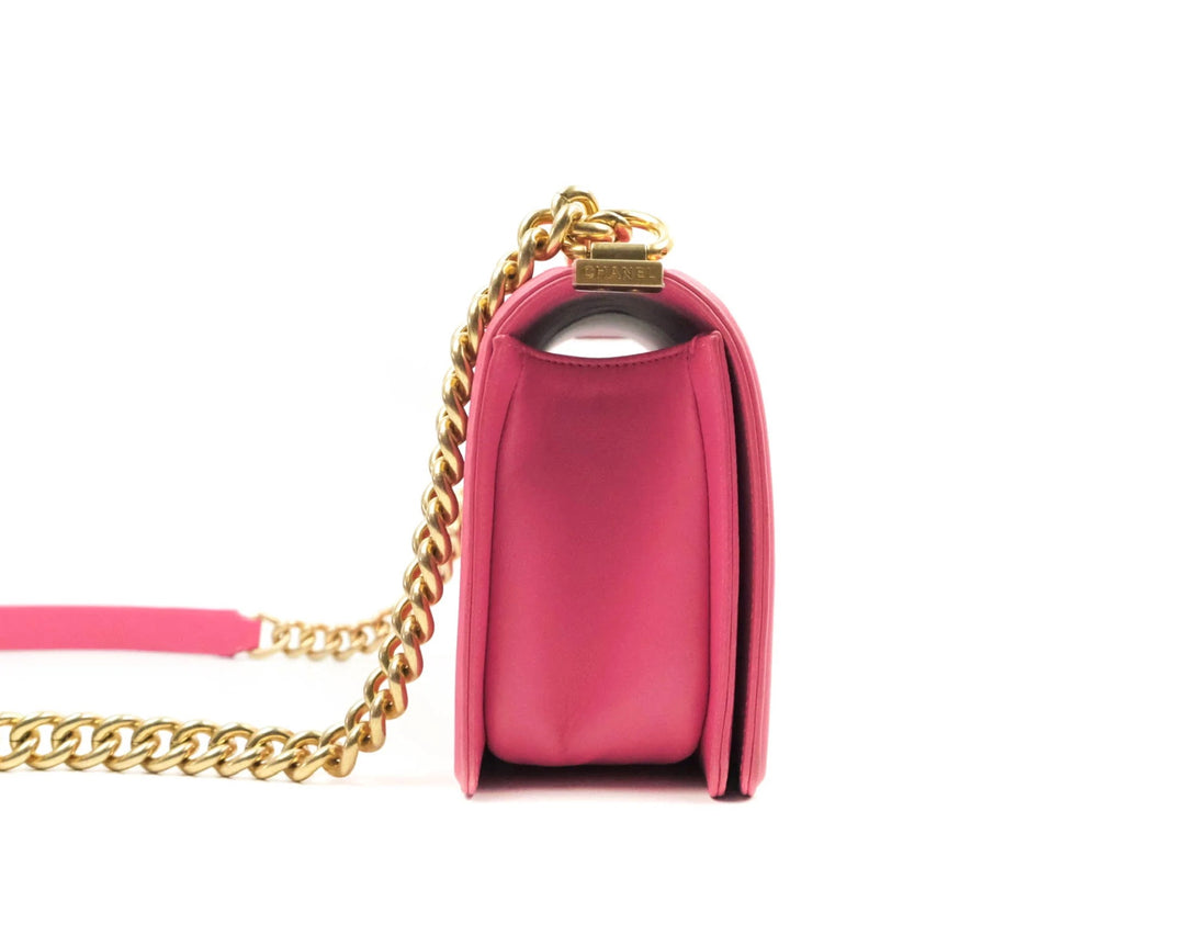 CHANEL QUILTED LAMBSKIN MEDIUM BOY FLAP BAG