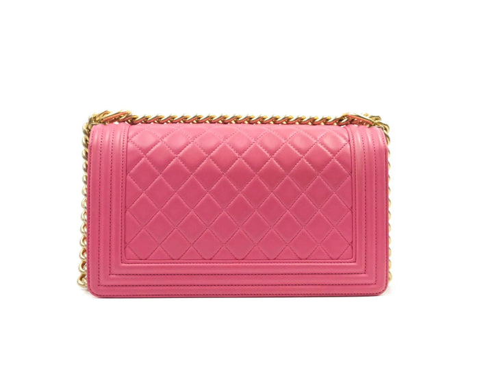 CHANEL QUILTED LAMBSKIN MEDIUM BOY FLAP BAG