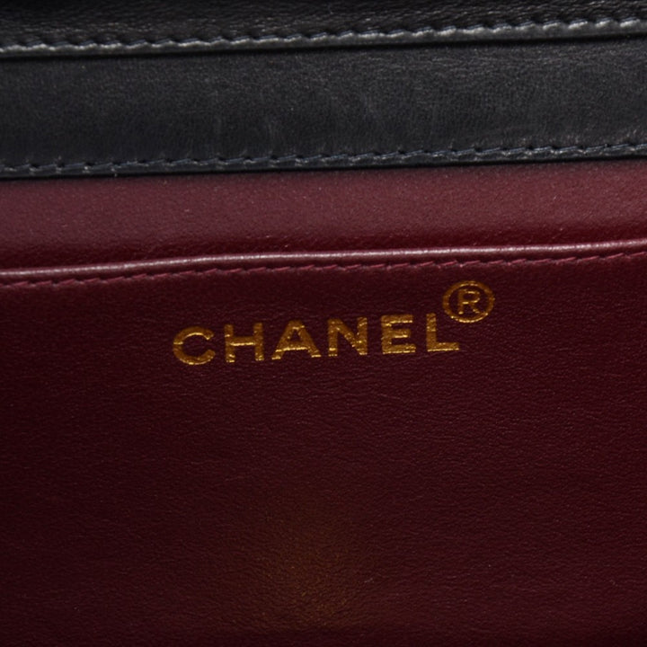 CHANEL QUILTED LAMBSKIN LEATHER MINI FULL FLAP BAG