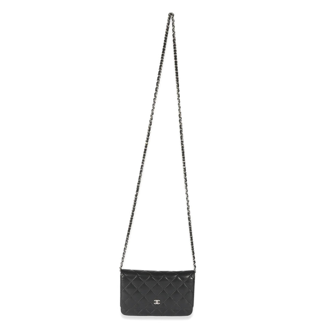 CHANEL QUILTED LAMBSKIN WALLET ON A CHAIN