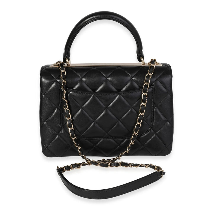 CHANEL QUILTED LAMBSKIN MEDIUM TRENDY CC HANDLE FLAP BAG