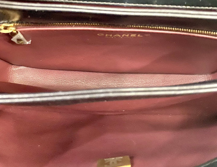 CHANEL QUILTED LAMBSKIN MEDIUM TRENDY CC HANDLE FLAP BAG