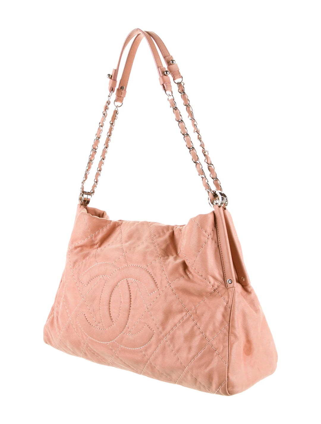 CHANEL QUILTED CALFSKIN LEATHER SEA HIT IRIDESCENT LARGE TOTE BAG