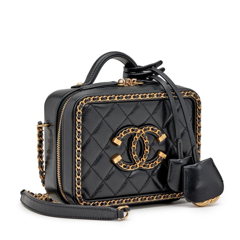 Chanel Handbags Chanel Filigree Vanity Case Price 2020 CHANEL