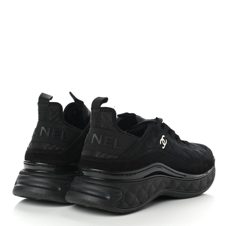 CHANEL CC SUEDE CALFSKIN MIXED MEDIA SNEAKERS
