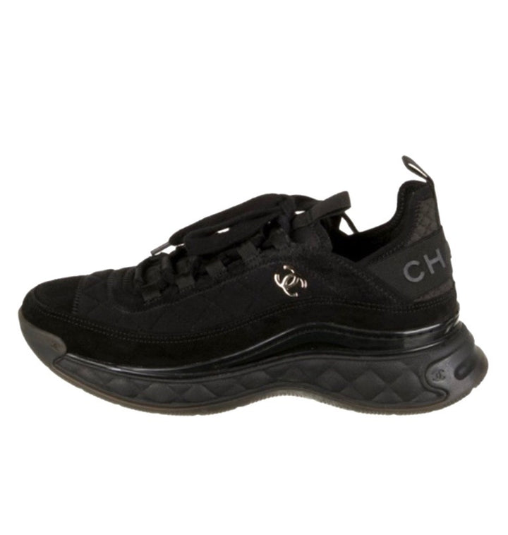 CHANEL CC SUEDE CALFSKIN MIXED MEDIA SNEAKERS