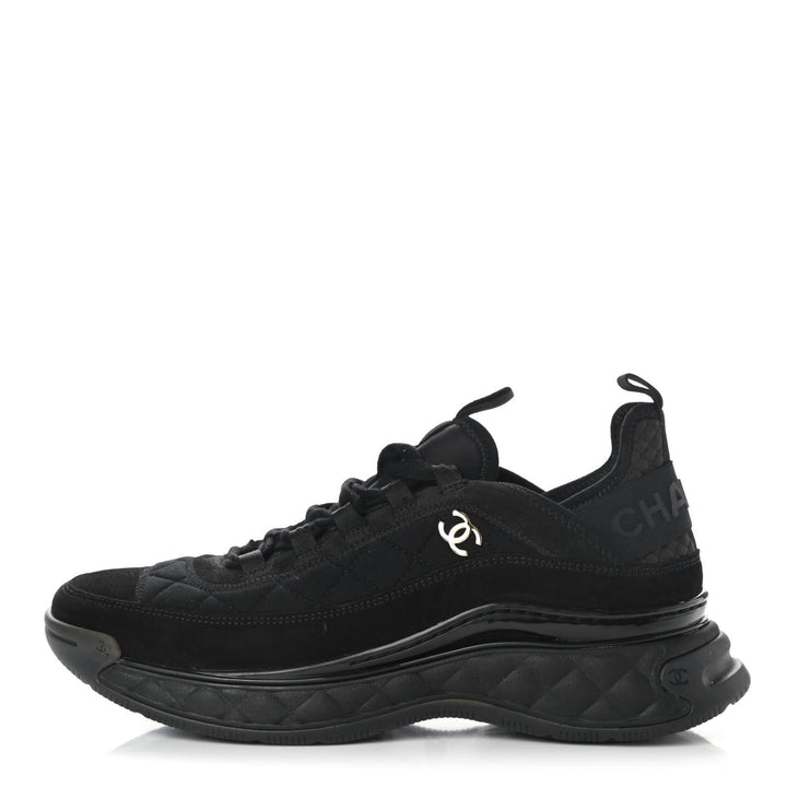 CHANEL CC SUEDE CALFSKIN MIXED MEDIA SNEAKERS