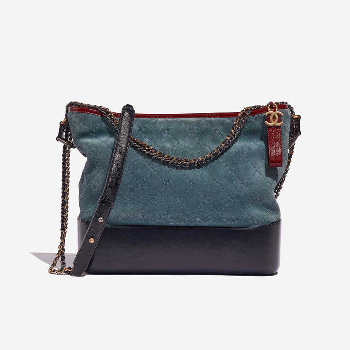 CHANEL SUEDE QUILTED LAMBSKIN LEATHER GABRIELLE SHOULDER BAG