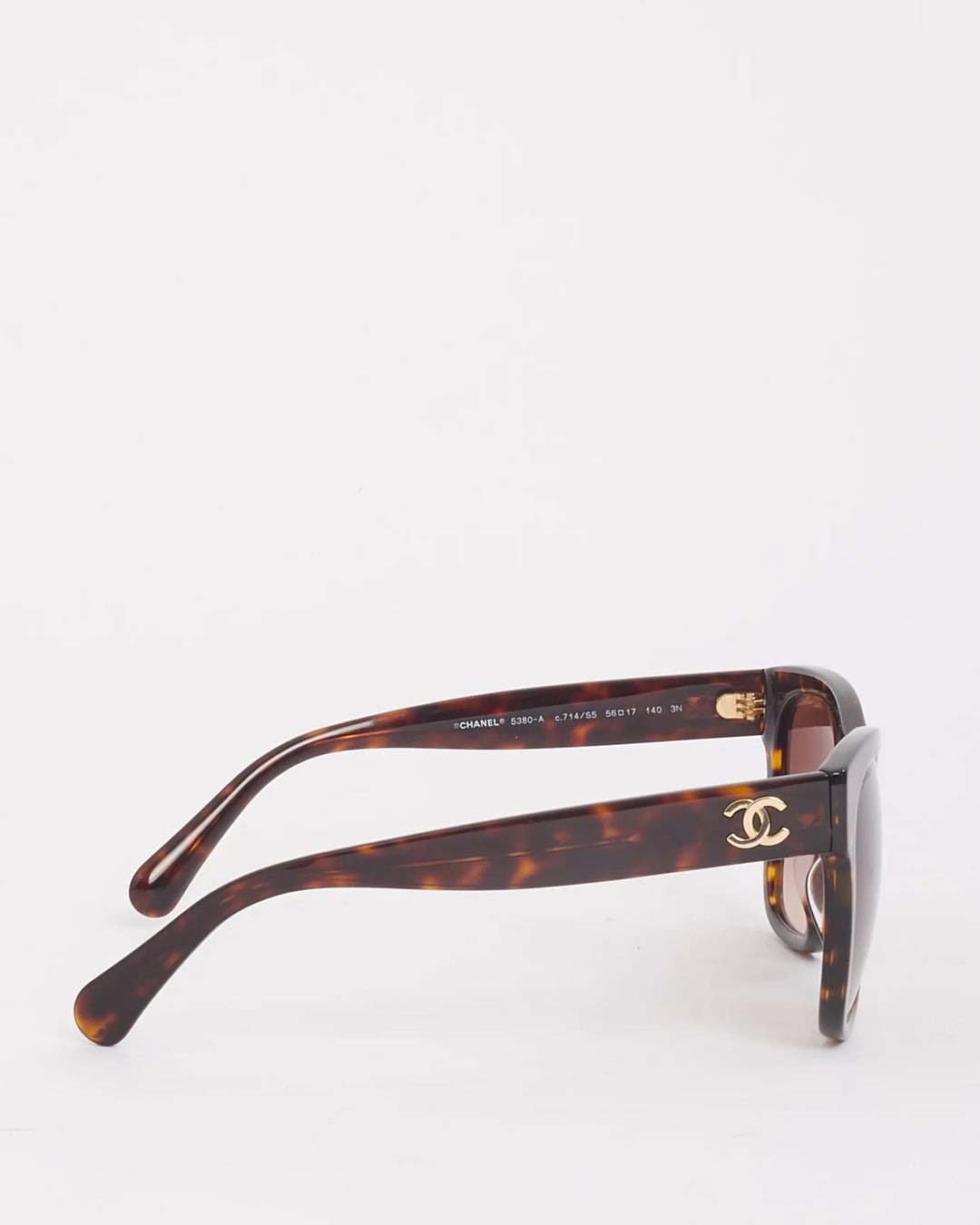 CHANEL TORTOISE ACETATE BUTTERFLY SUNGLASSES