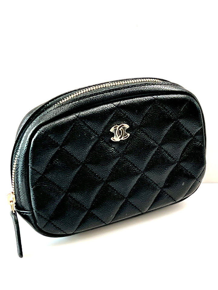 CHANEL TIMELESS CLASSIC LINE CAVIAR QUILTED POUCH