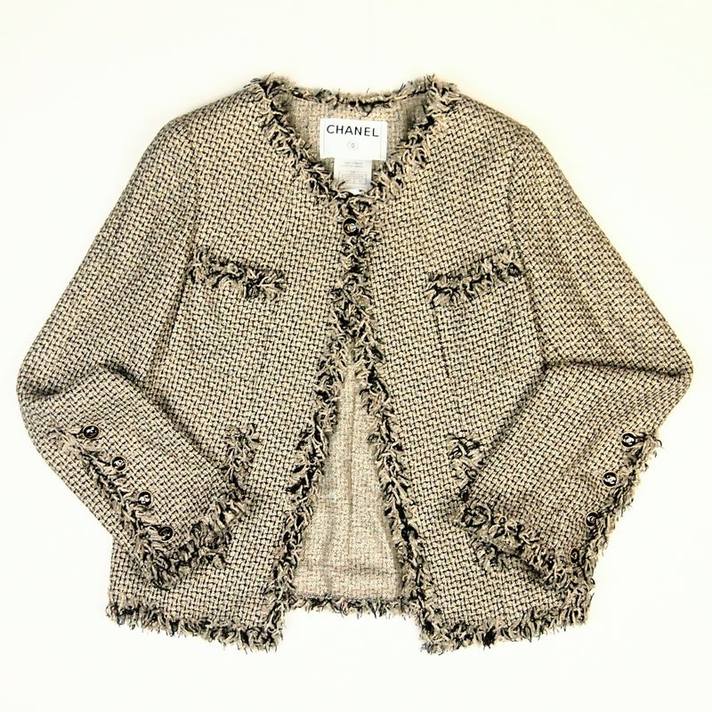 CHANEL CC CAMPAIGN SHIMMER TWEED JACKET