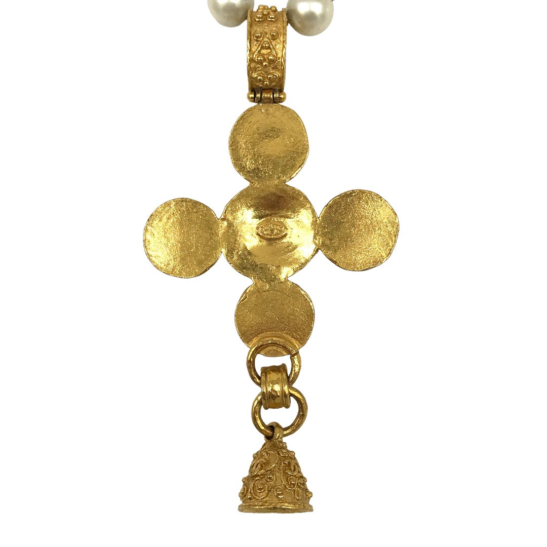 CHANEL VINTAGE FAUX PEARL NECKLACE