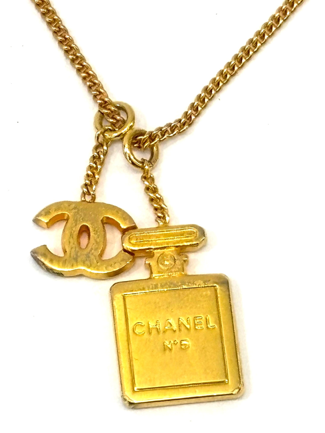 CHANEL CC NO 5 PERFUME BOTTLE NECKLACE