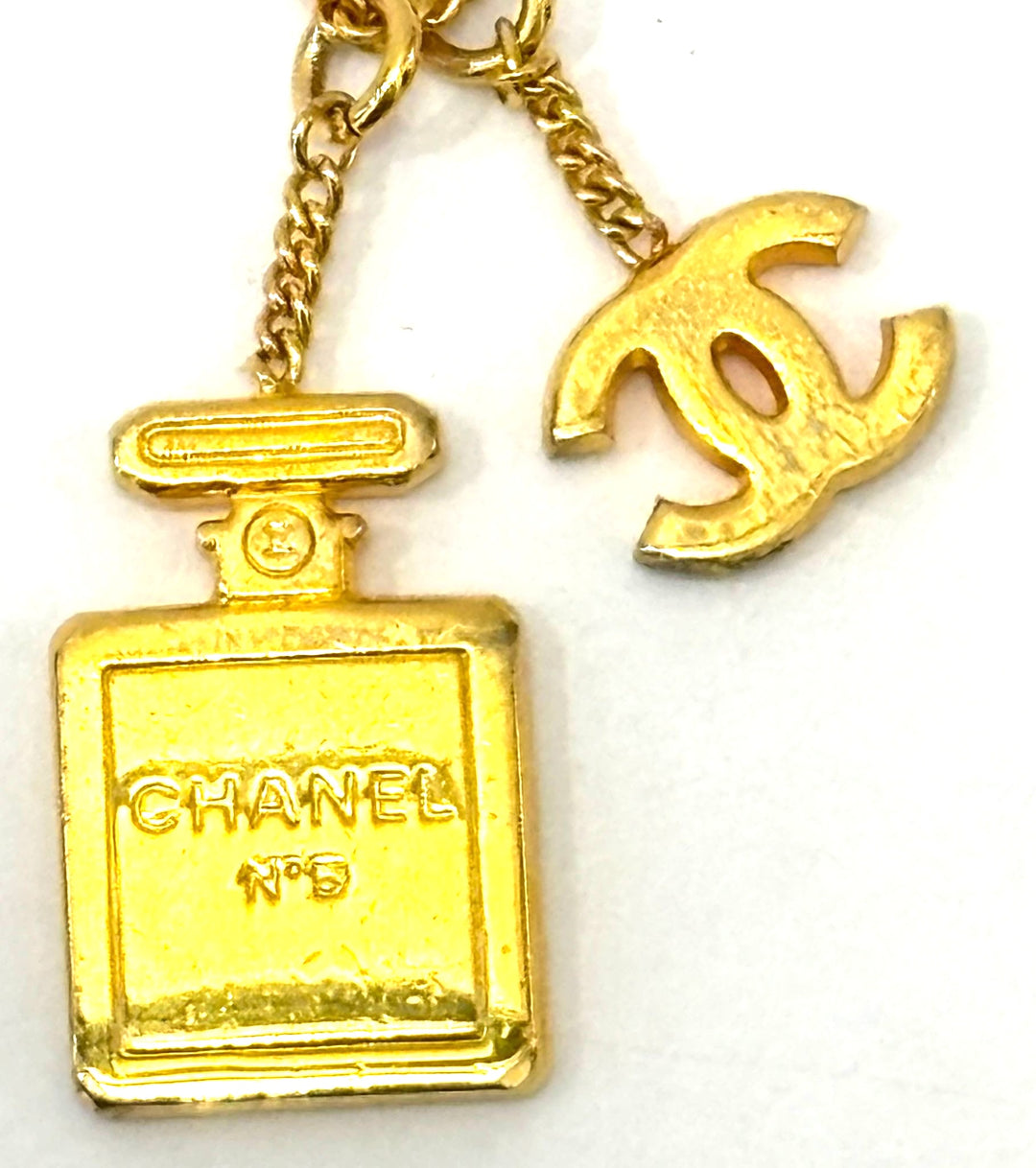 CHANEL CC NO 5 PERFUME BOTTLE NECKLACE