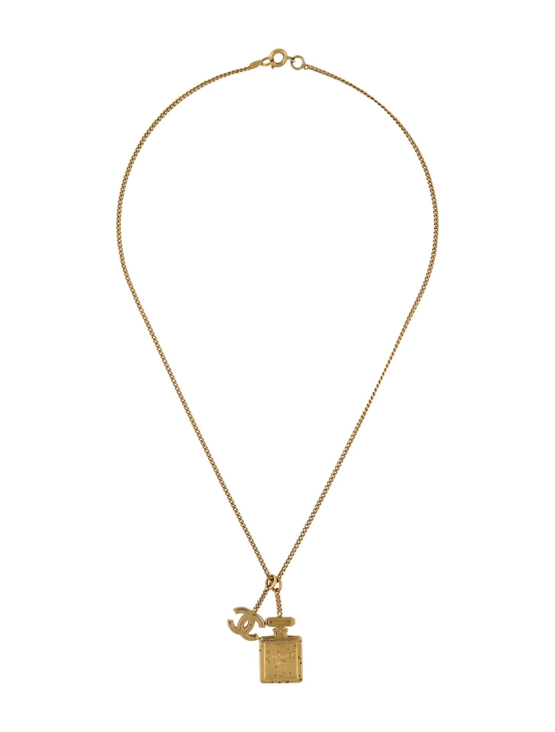 CHANEL CC NO 5 PERFUME BOTTLE NECKLACE