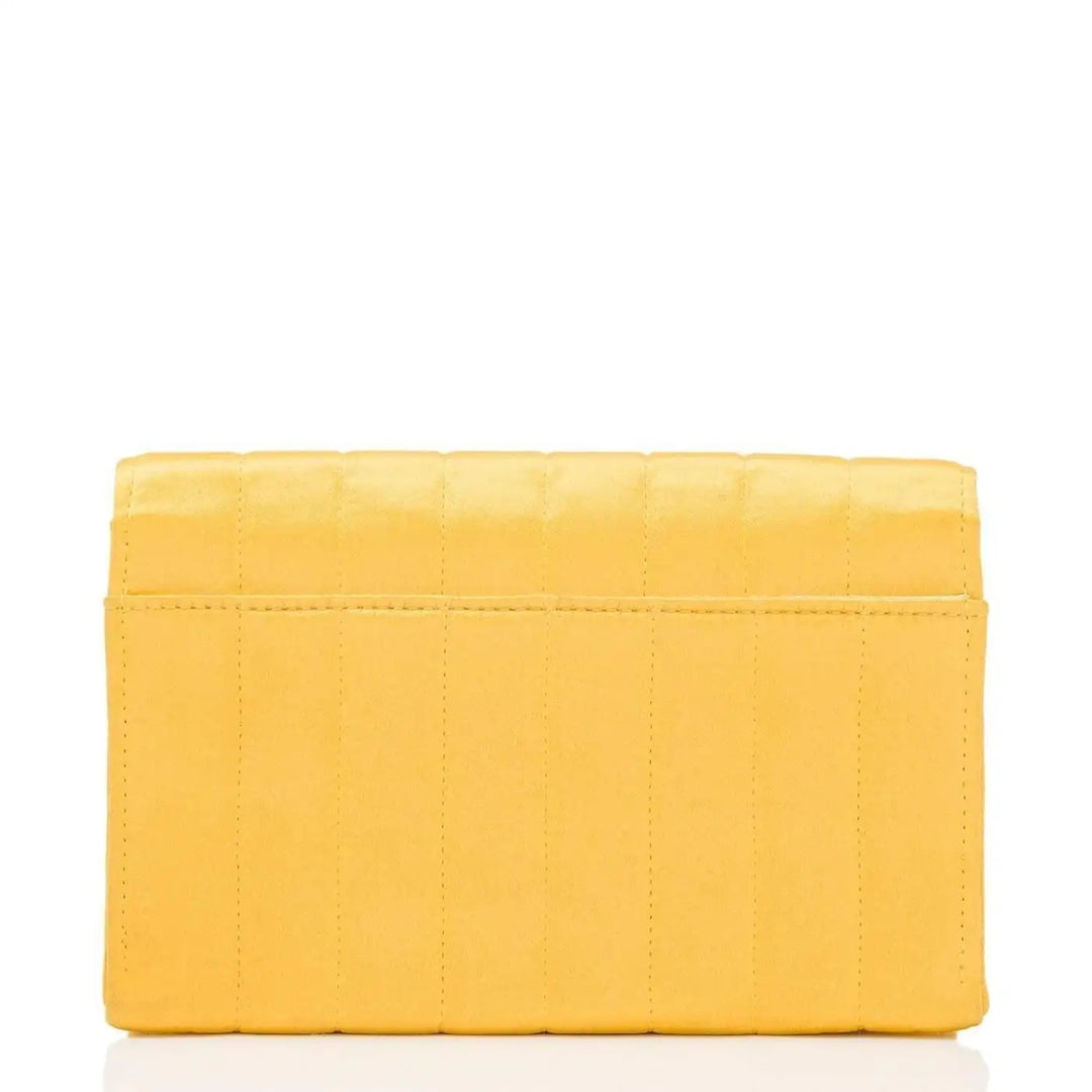 CHANEL VINTAGE VERTICAL QUILTED SATIN MINI FLAP BAG