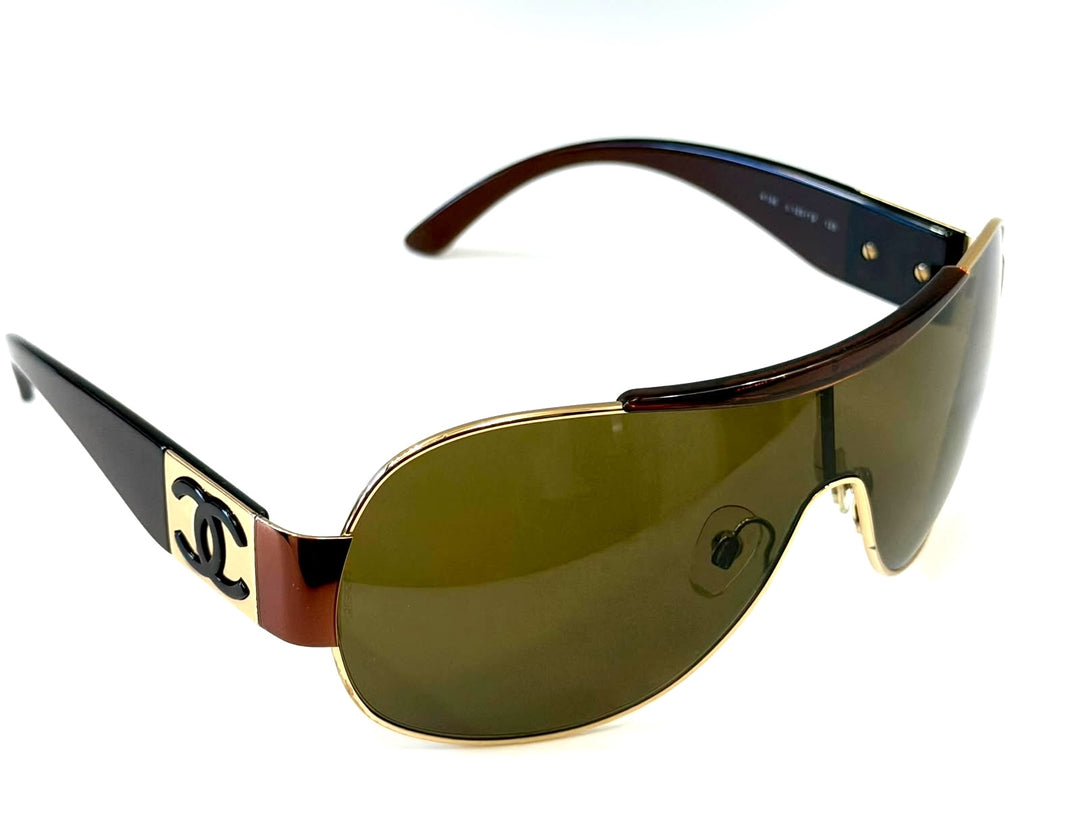 CHANEL VINTAGE SHIELD SUNGLASSES