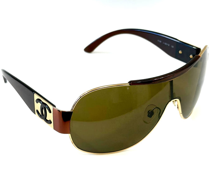 CHANEL VINTAGE SHIELD SUNGLASSES