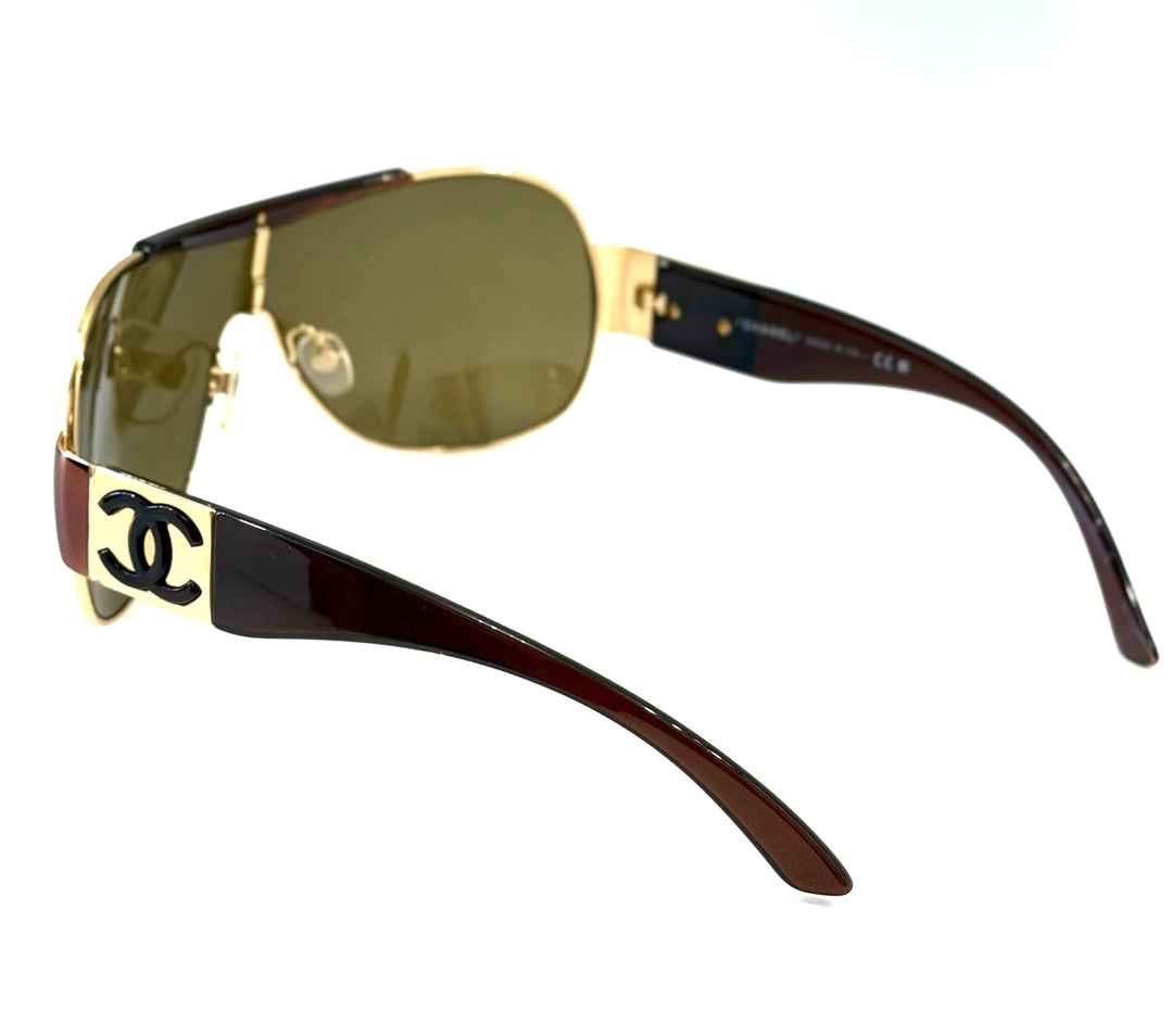 CHANEL VINTAGE SHIELD SUNGLASSES