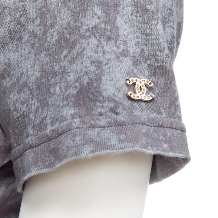 CHANEL LOGO EMBROIDERY CC T-SHIRT