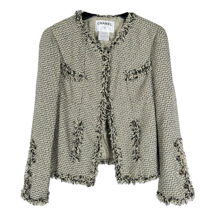 CHANEL CC CAMPAIGN SHIMMER TWEED JACKET