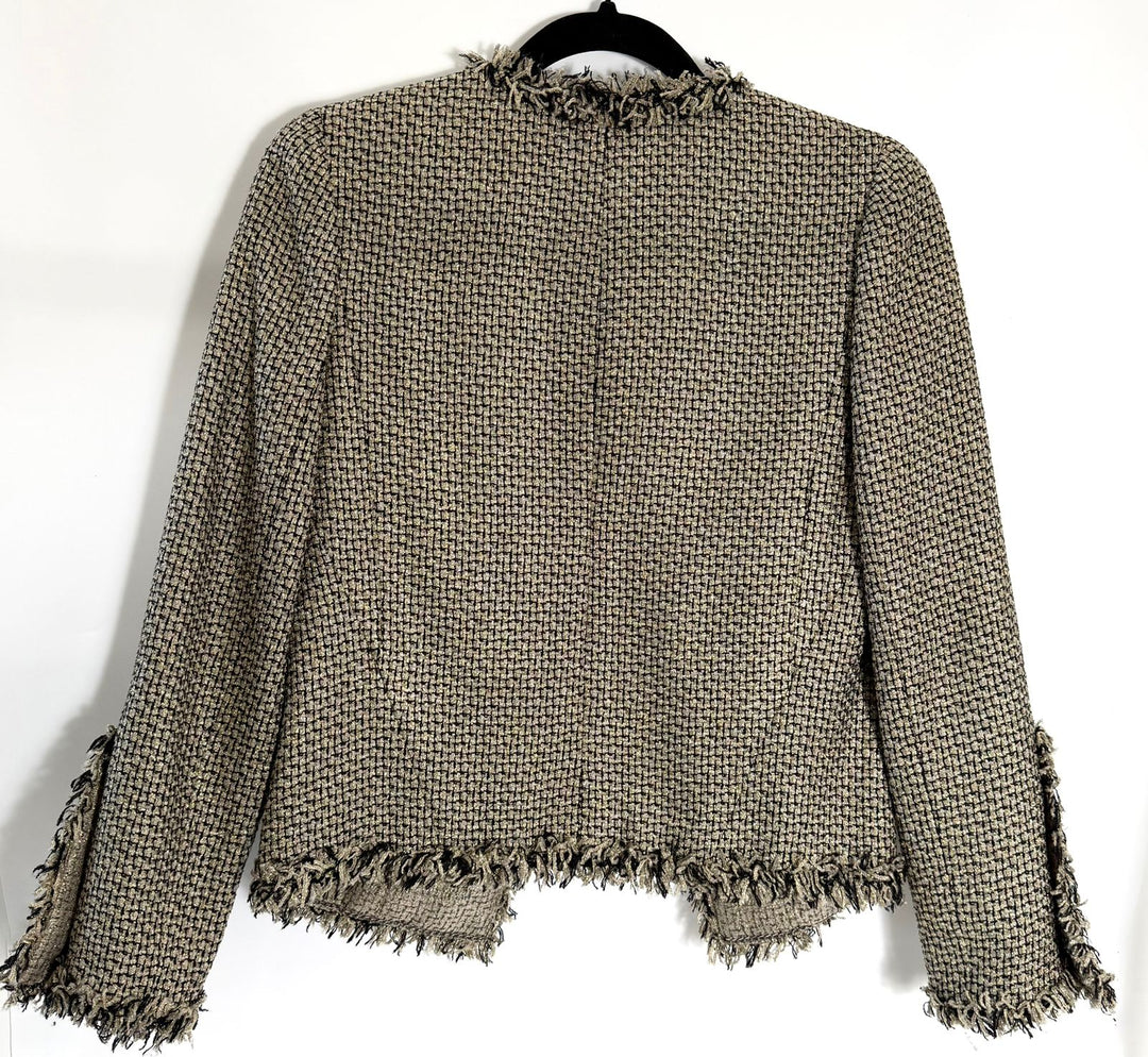 CHANEL CC CAMPAIGN SHIMMER TWEED JACKET