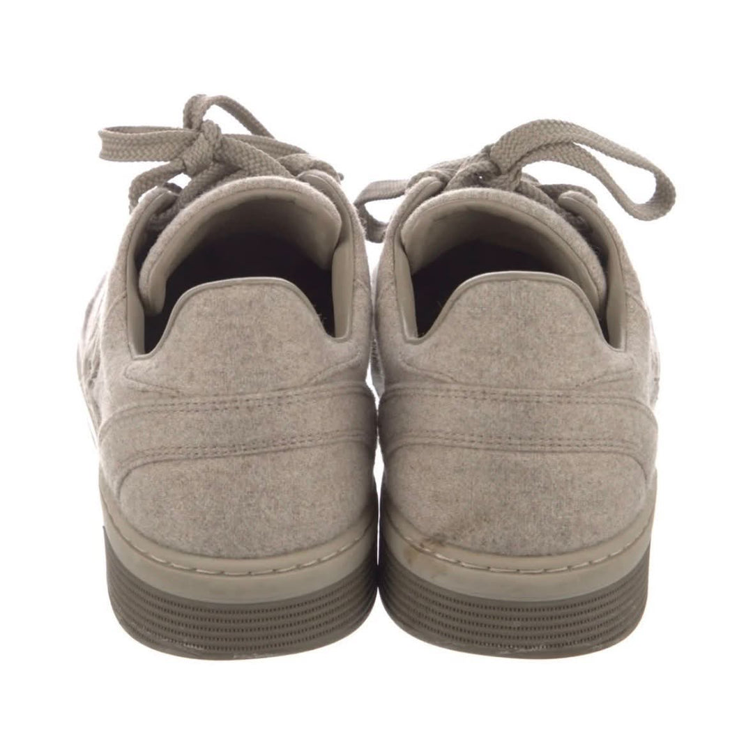 CHANEL 2024 INTERLOCKING CC LOGO  FELT SNEAKERS