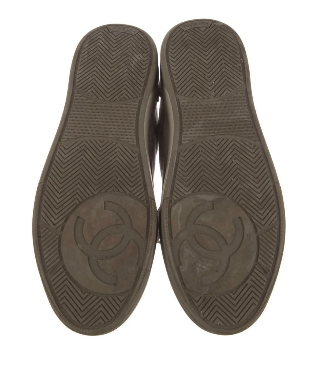 CHANEL 2024 INTERLOCKING CC LOGO  FELT SNEAKERS