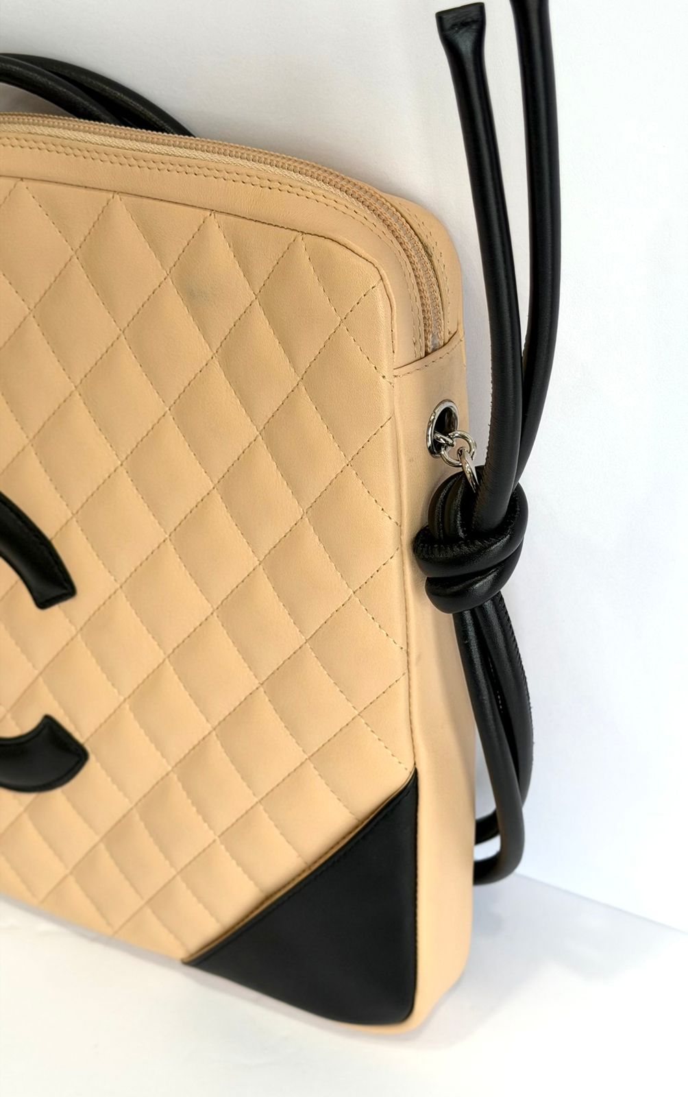 CHANEL QUILTED CALFSKIN LEATHER CAMBON LIGNE CROSSBODY BAG