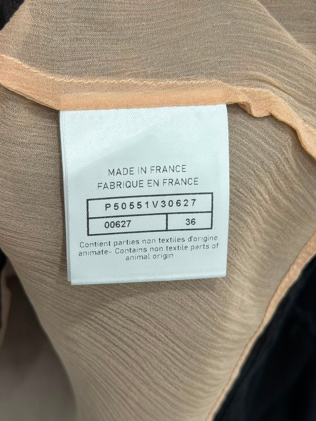 CHANEL FRILL SILK BLOUSE