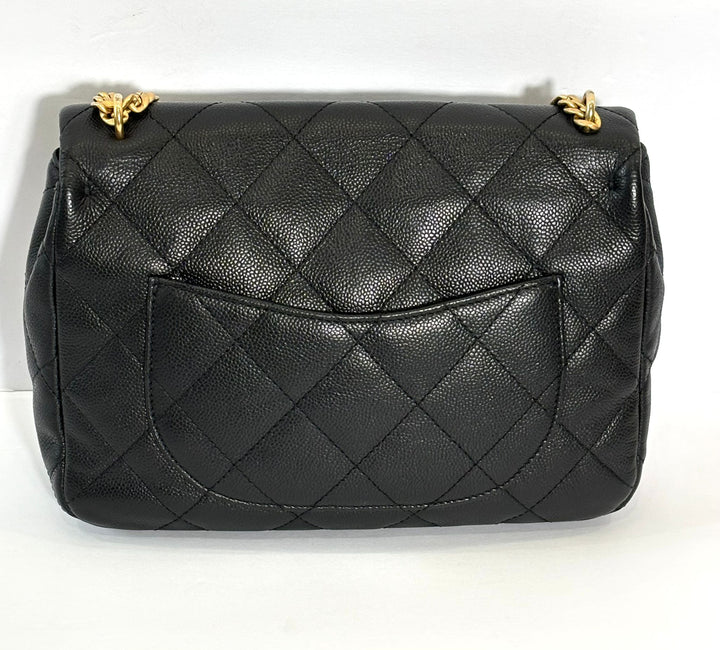 CHANEL CAVIAR QUILTED SWEETHEART MINI FLAP BAG