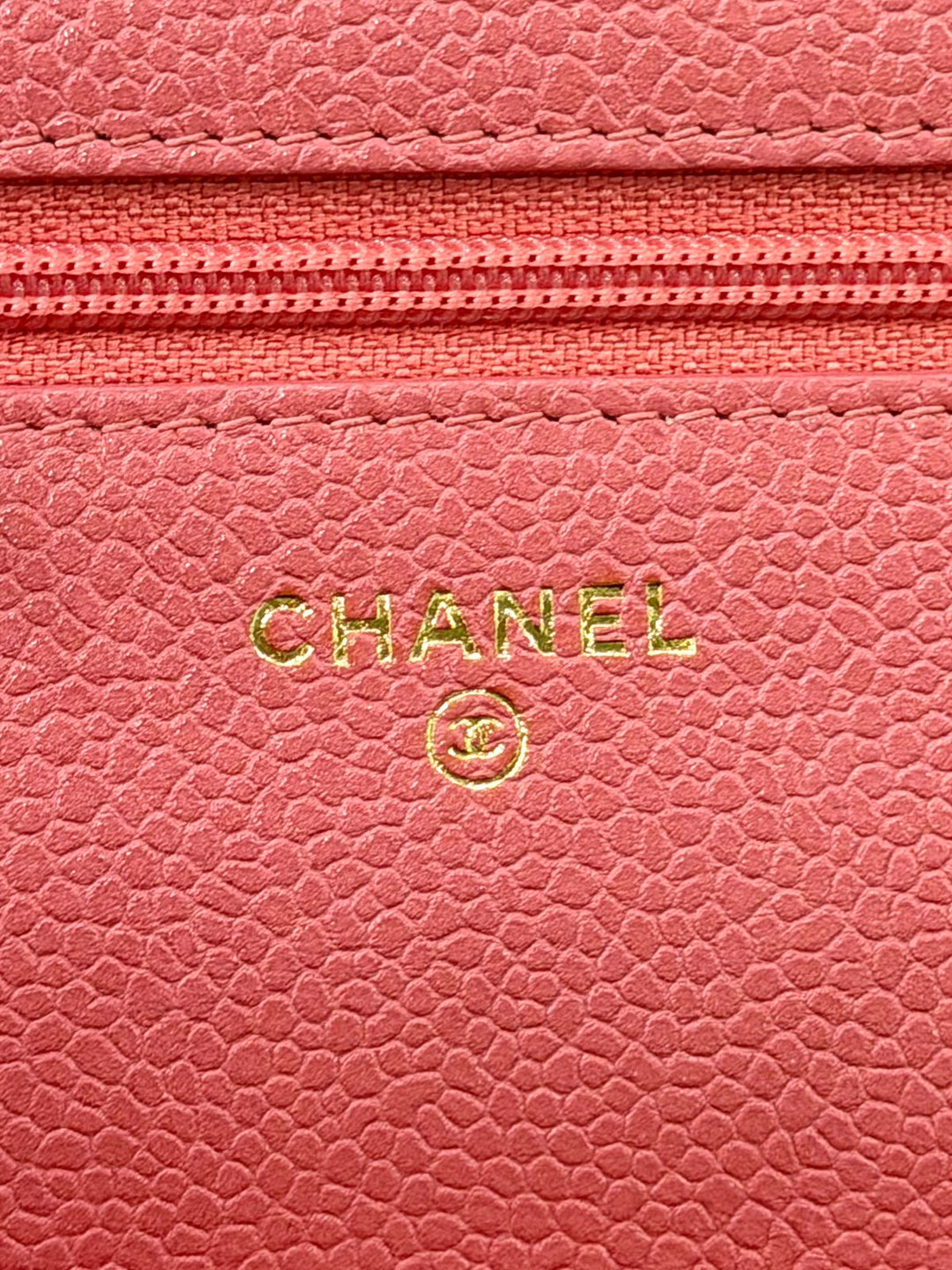 CHANEL CAVIAR QUILTED WALLET ON A CHAIN