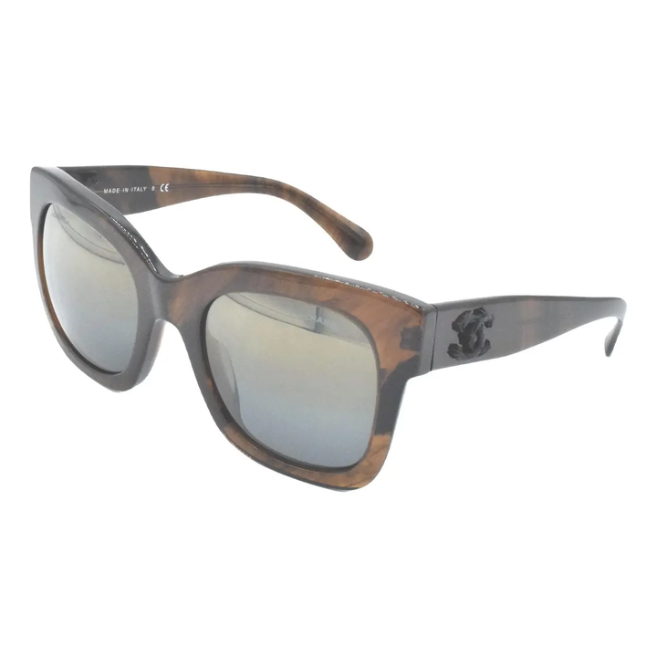 CHANEL CC 5357 ACETATE SUNGLASSES IN HAVANA
