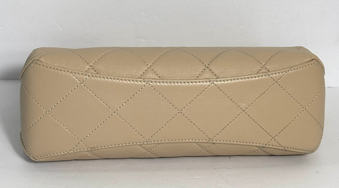 CHANEL CC GHW 25 PEARL HANDLE SHOPPING BAG