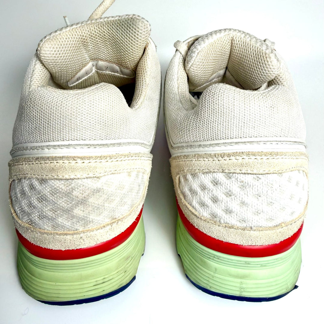 CHANEL CC MESH CALFSKIN LEATHER SNEAKERS
