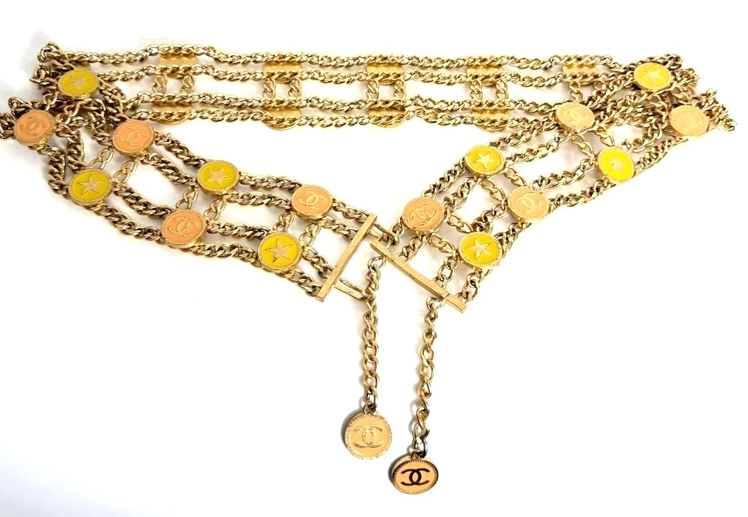 CHANEL CC STAR MULTISTRAND BELT
