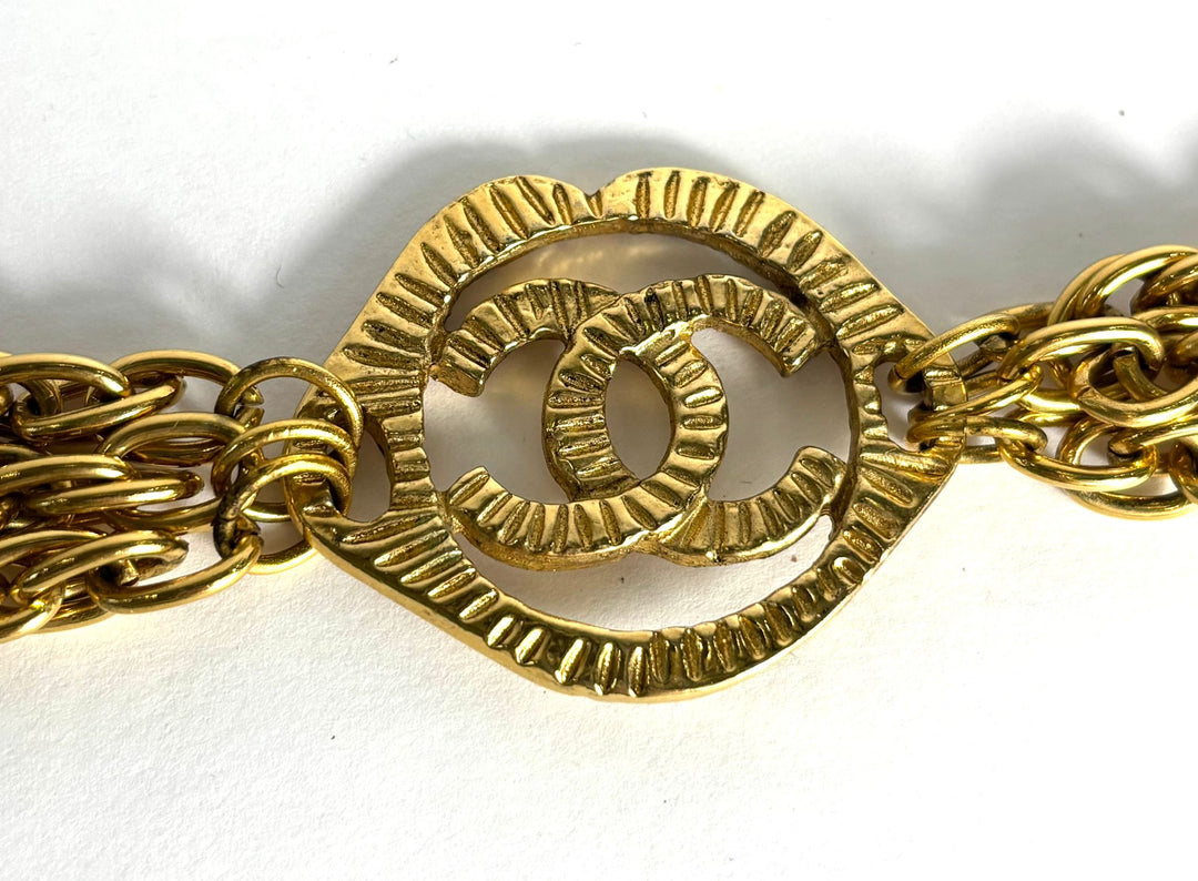 CHANEL COCO MARK MULTI CHAIN BRACELET