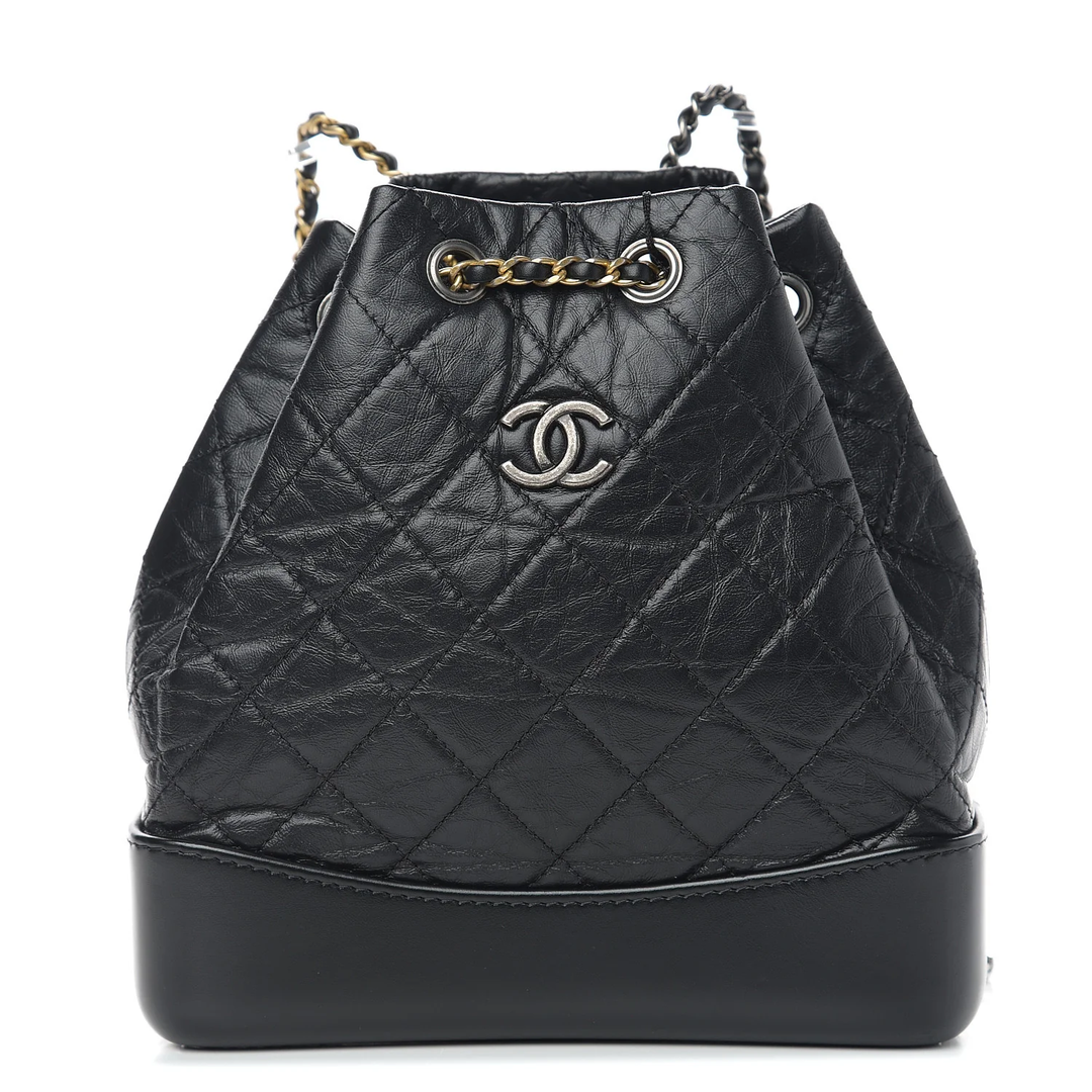 CHANEL AGED CALFSKIN QUILTED LEATHER SMALL GABRIELLE BACKPACK