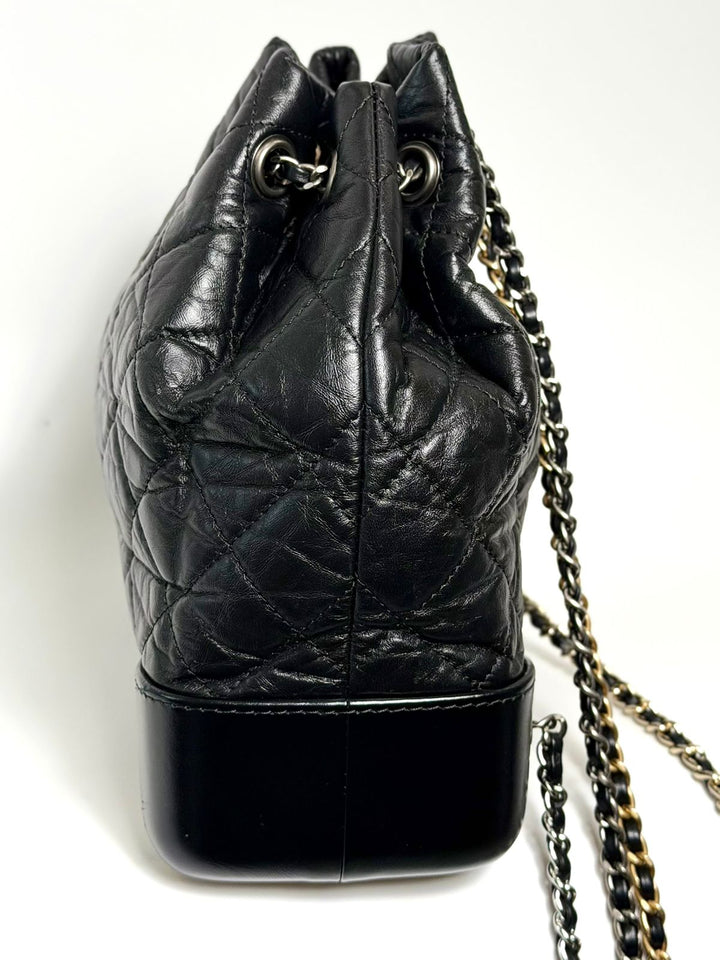 CHANEL AGED CALFSKIN QUILTED LEATHER SMALL GABRIELLE BACKPACK