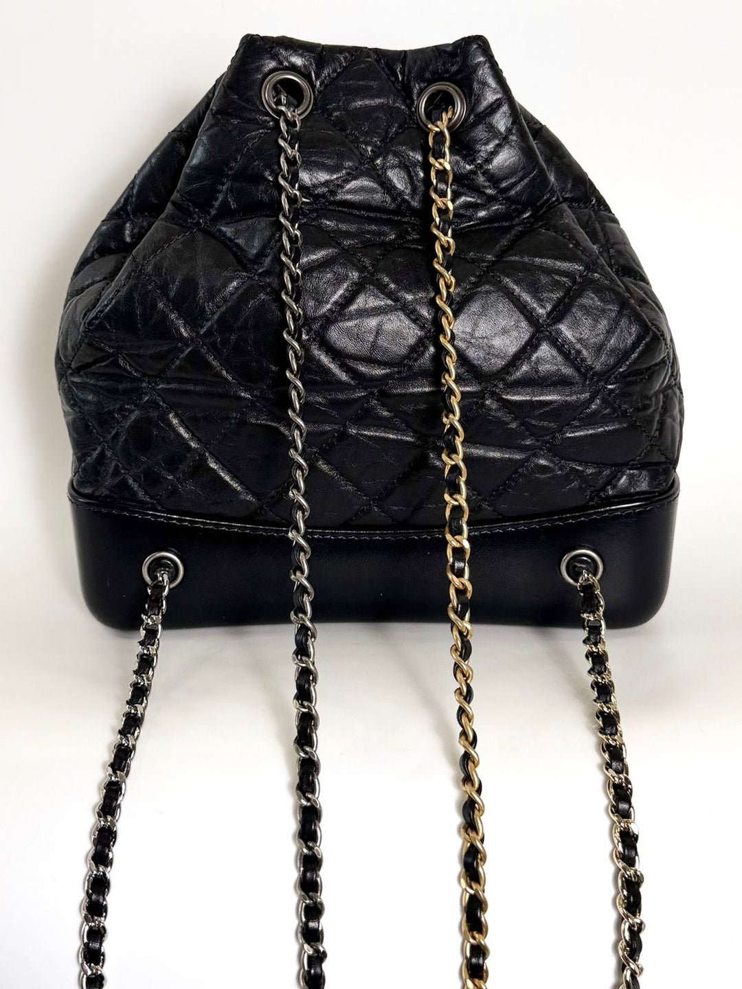 CHANEL AGED CALFSKIN QUILTED LEATHER SMALL GABRIELLE BACKPACK