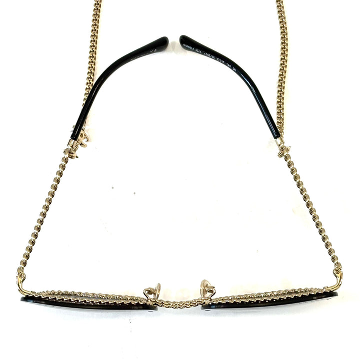 CHANEL INTERLOCKING LOGO SQUARE SUNGLASSES